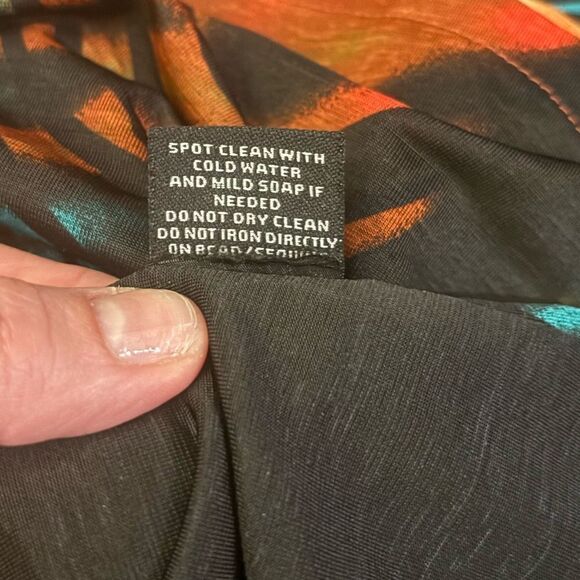 Meghan Los Angeles Women’s Peacock Bird Beaded Cinch Front Mini Dress Small - Picture 6 of 7